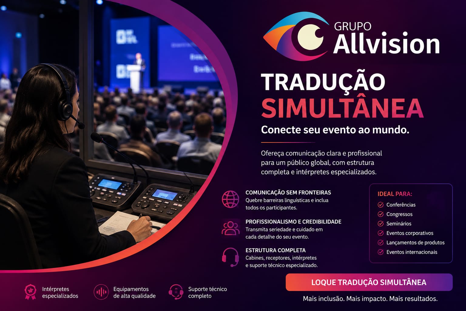 Aluguel de Holograma 3D, Projetor e Tradução Simultânea para Lançamento de Produtos e Eventos Corporativos na Bahia